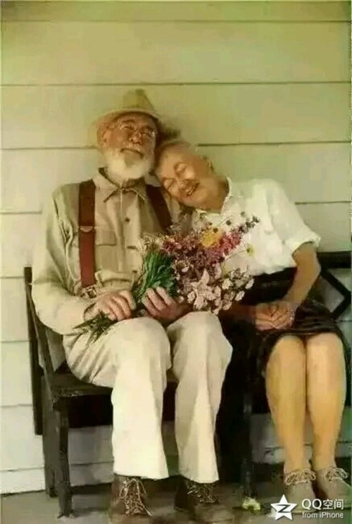 而是搀扶到老的夫妇一一有一种画面叫幸福,这种幸福叫白头偕老